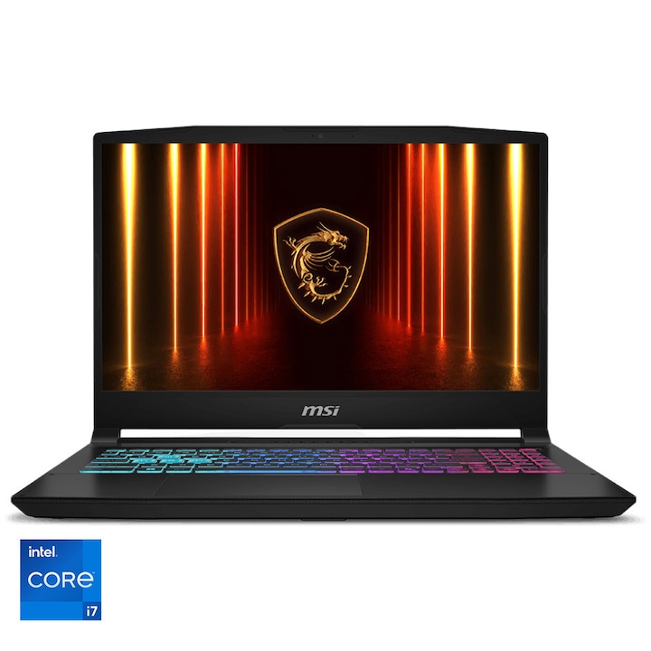 Геймърски лаптоп MSI Katana 15 HX B14WFK с процесор Intel Core i7-14650HX до 5.2GHz